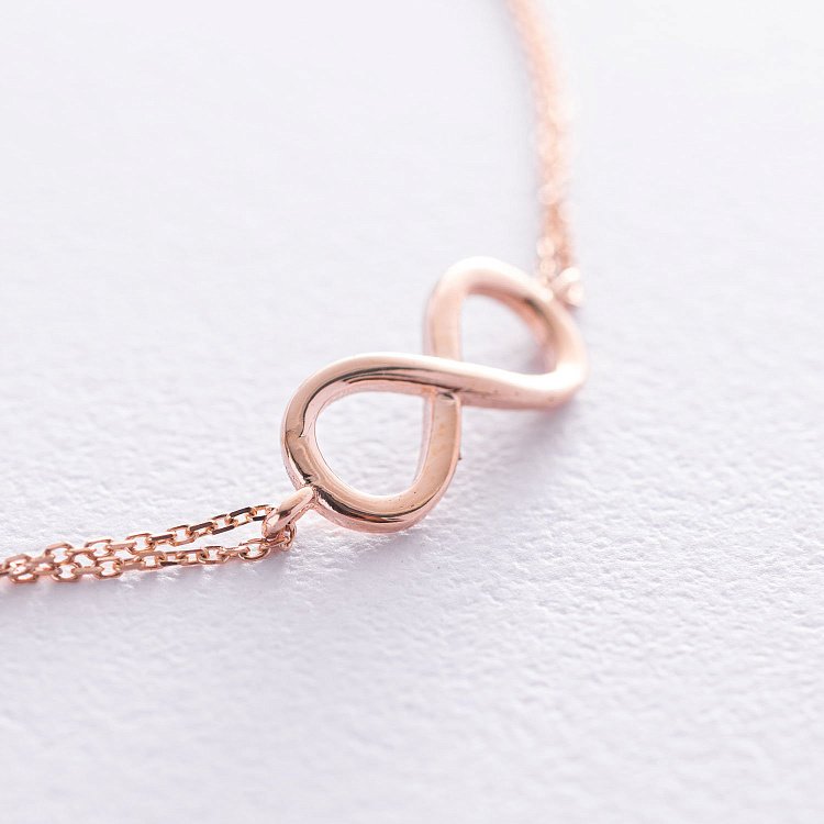 Золотий браслет "Нескінченність" б02942 від ювелірного магазину Онікс - 4