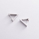 Серебряные серьги "Треугольники" 902-01273 от ювелирного магазина Оникс - 1