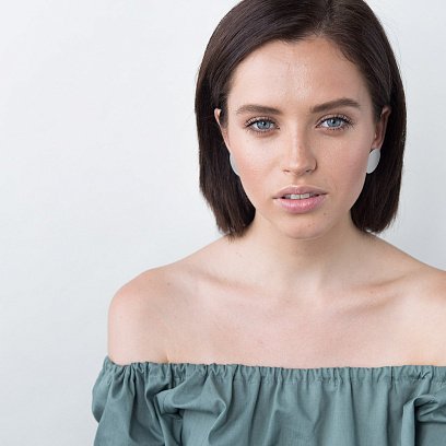 Серебряные серьги "Большие кометы" матовые 122493 №8