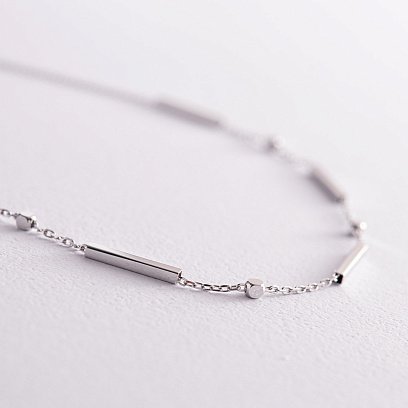 Колье - цепочка в белом золоте кол02259 №3