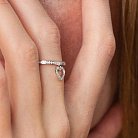 Золотое кольцо "Сердечко" с бриллиантами кб0073ca от ювелирного магазина Оникс - 5