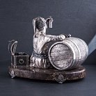 Серебряная фигура ручной работы "Счастье козака" сер00044к от ювелирного магазина Оникс - 1