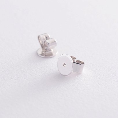 Золоті сережки-пусети з сапфірами і діамантами сб0099lg №3