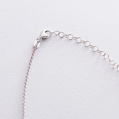 Серебряное колье "Нежность" (жемчуг) 181013 №3