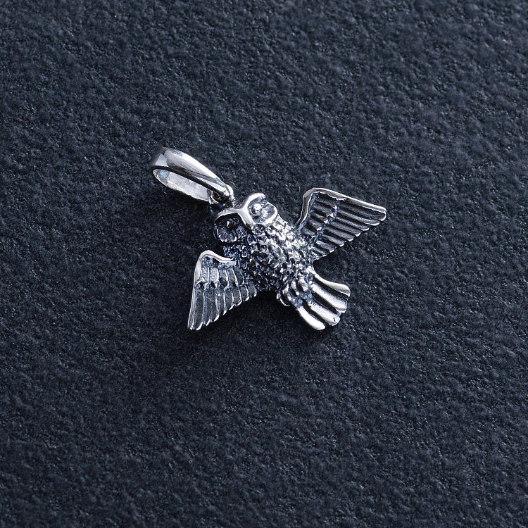 Срібна підвіска "Сова" 13336 від ювелірного магазину Онікс - 4