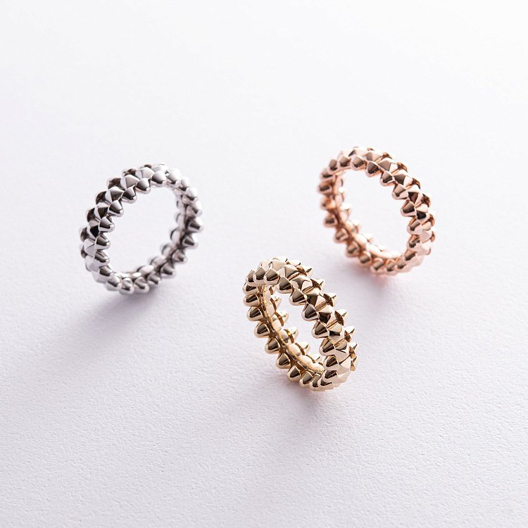 Кольцо "Тереза" в красном золоте к06546 - 6 Кольцо "Тереза" в красном золоте к06546 от ювелирного магазина Оникс - 6