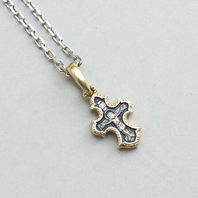 Детский крестик с позолотой 131812