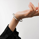 Жесткий браслет "Змея" в белом золоте б05458 от ювелирного магазина Оникс - 2