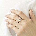 Серебряное кольцо (ювелирное стекло, фианиты) 112114 от ювелирного магазина Оникс - 3