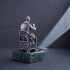 Срібна фігура ручної роботи "Єврейський кравець в окулярах за роботою" сер00050 от ювелирного магазина Оникс - 1