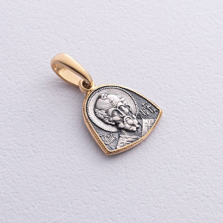 Срібна підвіска "Святий Миколай Чудотворець" 131811 - 3 Срібна підвіска "Святий Миколай Чудотворець" 131811 від ювелірного магазину Онікс - 3