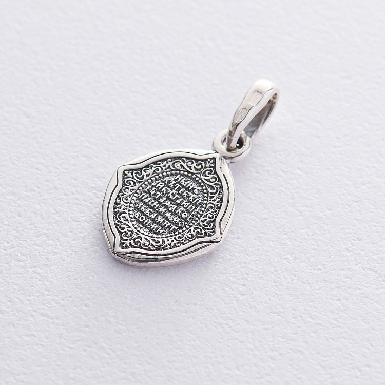 Срібна ладанка "Зразок Божої Матері "Знамення" 132968 від ювелірного магазину Онікс - 2