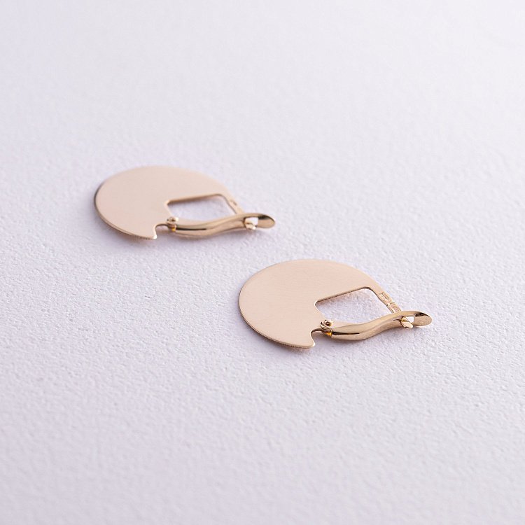 Сережки "Лаура" у жовтому золоті 470591М від ювелірного магазину Онікс - 2