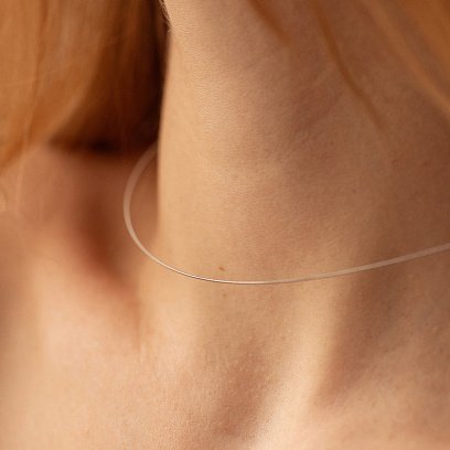 Срібне кольє "Струна" 181317 №2