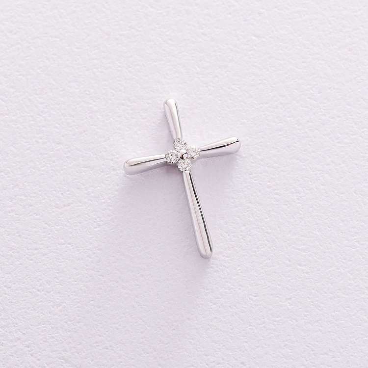 Золотой крестик (бриллиант) пб0187ri Золотой крестик (бриллиант) пб0187ri от ювелирного магазина Оникс