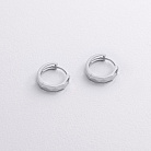 Серьги - кольца в красном золоте с09521 от ювелирного магазина Оникс - 1