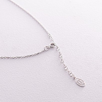 Кольє "Цвях" у білому золоті кол02327 №8