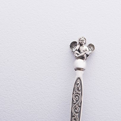 Срібна чайна ложка з янголятком 24031 №4