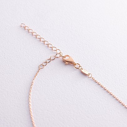 Кольє - ланцюжок "Кульки" у червоному золоті кол02224 №8