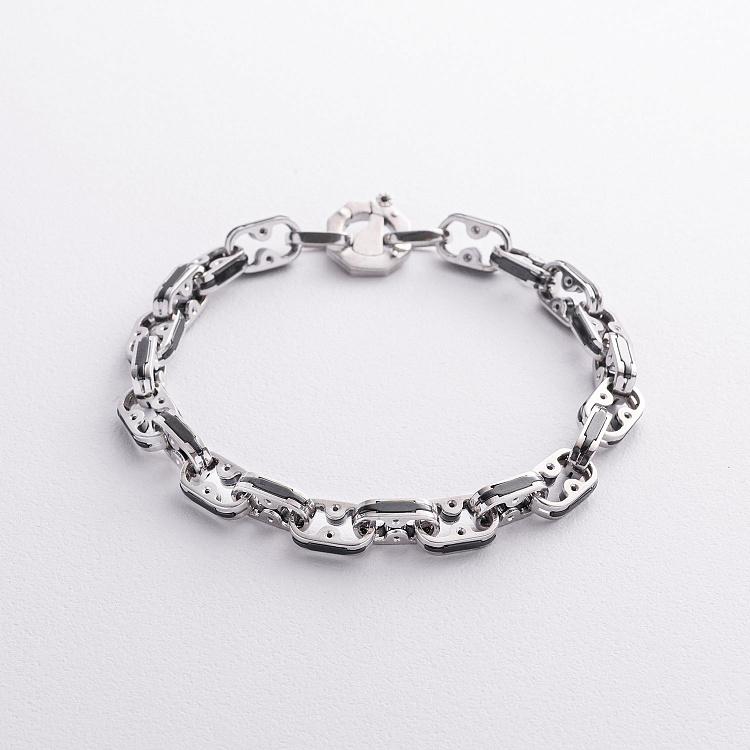 Серебряный браслет (керамика, фианиты) 1867 от ювелирного магазина Оникс