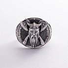 Серебряное кольцо "Викинг с топорами" 423 от ювелирного магазина Оникс - 4