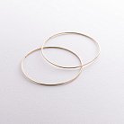 Серьги - кольца в желтом золоте (6.5 см) с08533 от ювелирного магазина Оникс - 1