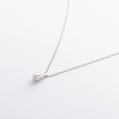 Серебряное колье "Капелька" 908-01302 №2