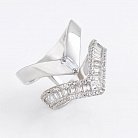 Срібний перстень з фіанітами 111878 от ювелирного магазина Оникс - 1