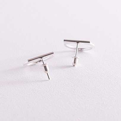 Срібні сережки - підвіски "Амелі" 123189 №7