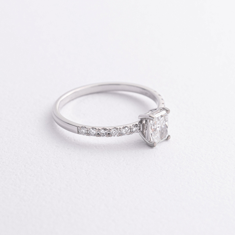 Помолвочное кольцо с бриллиантами (белое золото) 235571121 от ювелирного магазина Оникс - 2