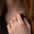 Помолвочное золотое кольцо с бриллиантом кб0396z от ювелирного магазина Оникс - 3