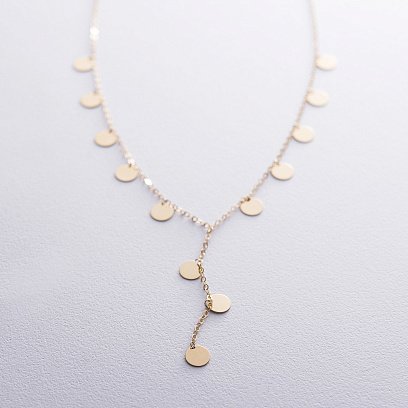 Кольє Монетки в жовтому золоті кол01553 №5