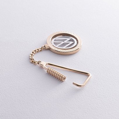 Золотой брелок "Volkswagen - Фольксваген" бр00026 №3