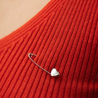 Золота шпилька "Сердечко" зак00353 №2