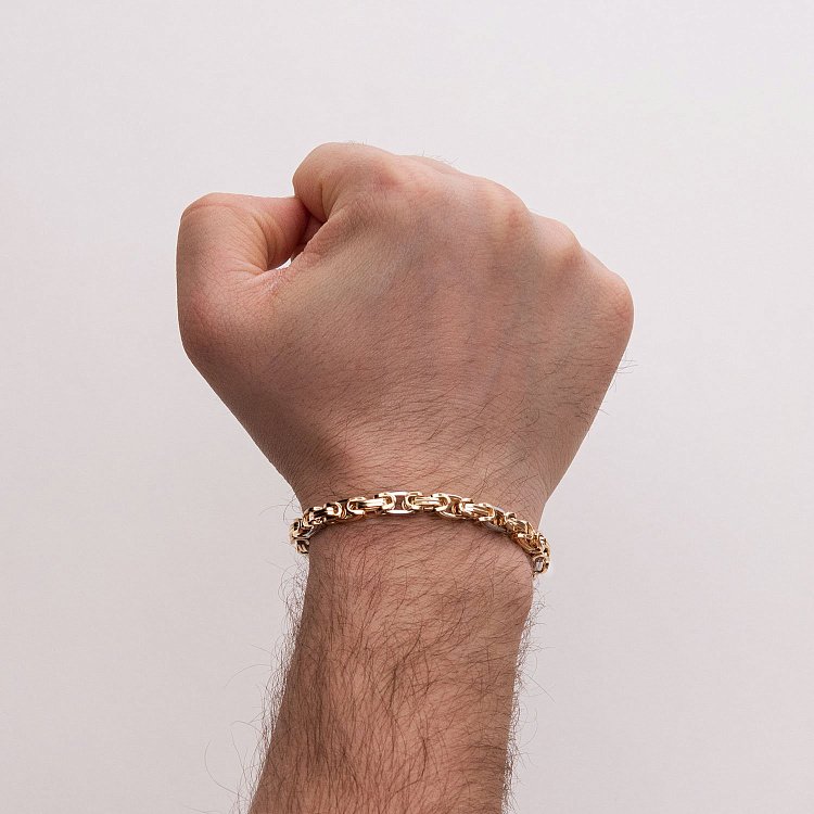 Чоловічий золотий браслет б04754 від ювелірного магазину Онікс - 1