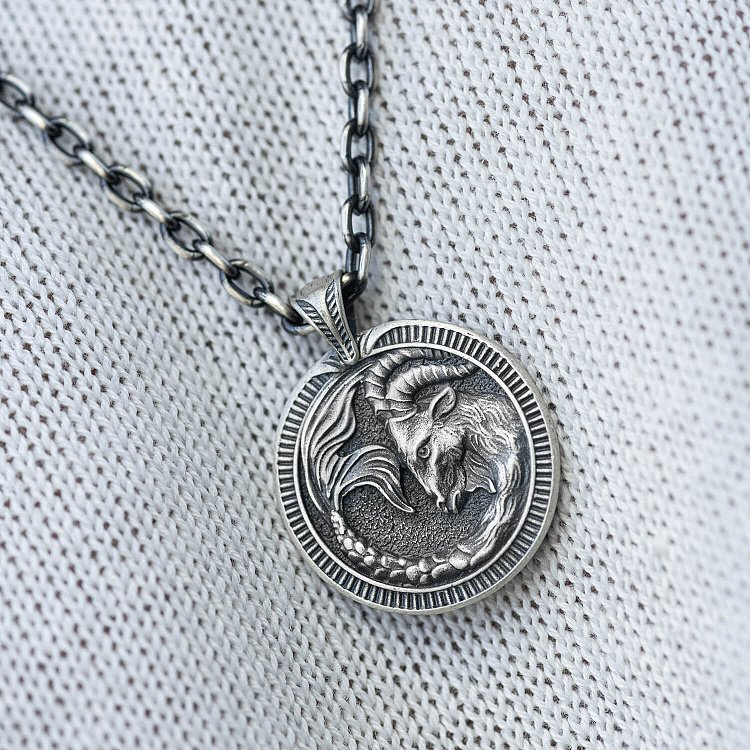 Серебряный кулон "Знак зодиака Козерог" 133200козеріг от ювелирного магазина Оникс - 3