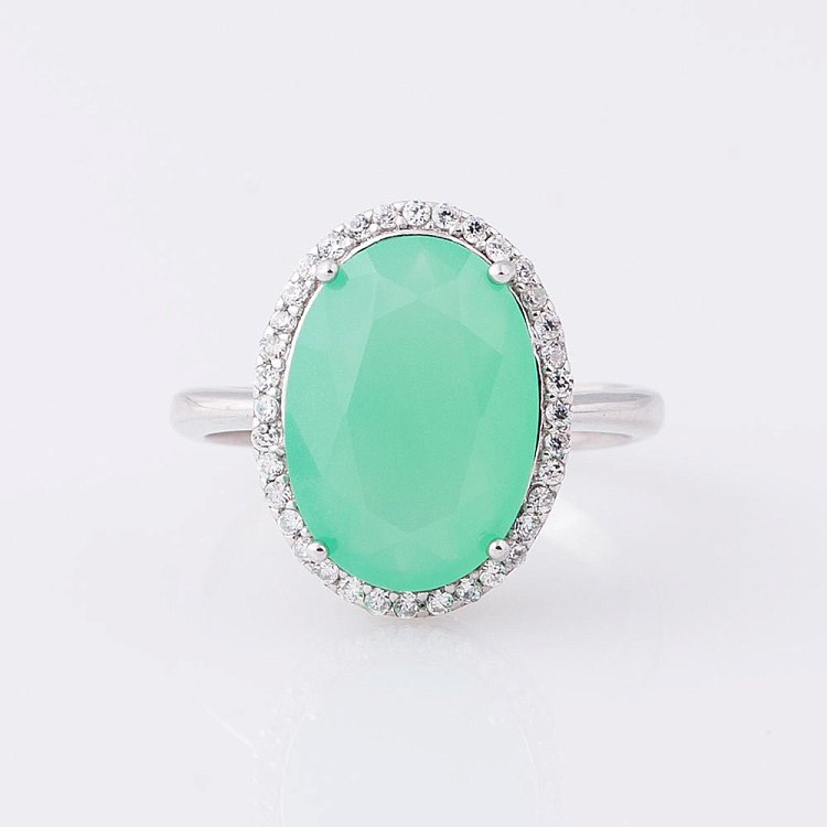 Серебряное кольцо (фианиты) 111919 от ювелирного магазина Оникс - 2