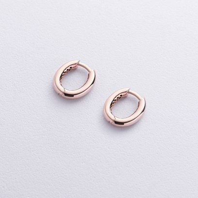 Серьги "Stella" в красном золоте с08877 №3