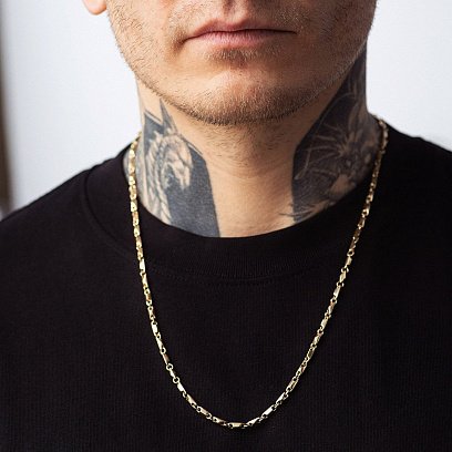 Мужская золотая цепочка ц00532 №4