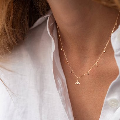 Кольє "Бджілка" у червоному золоті кол02256 №6