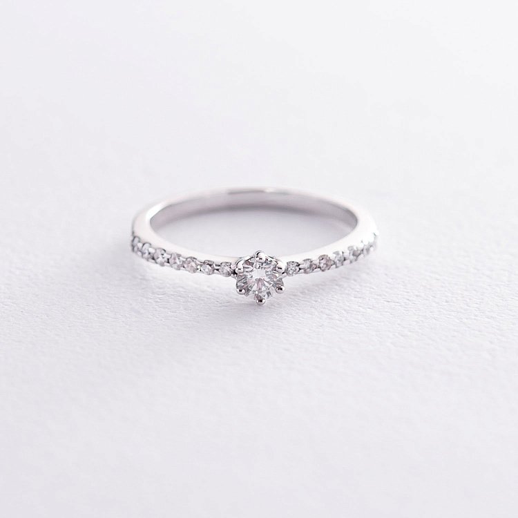 Помолвочное золотое кольцо с бриллиантами JR99581 от ювелирного магазина Оникс