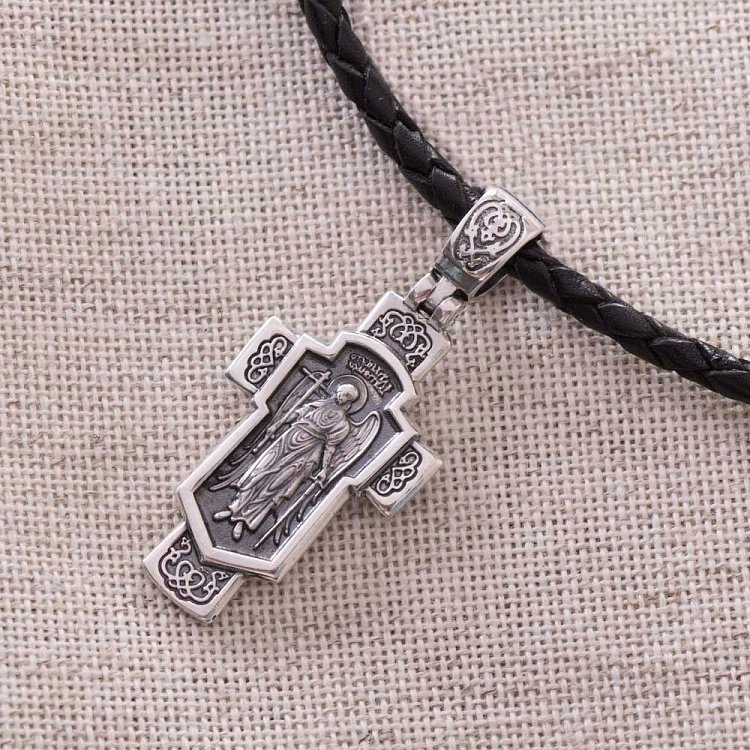 Срібний хрестик "Ангел Хранитель" 131965 від ювелірного магазину Онікс - 5