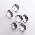 Серебряное текстурное кольцо 7018 от ювелирного магазина Оникс - 11