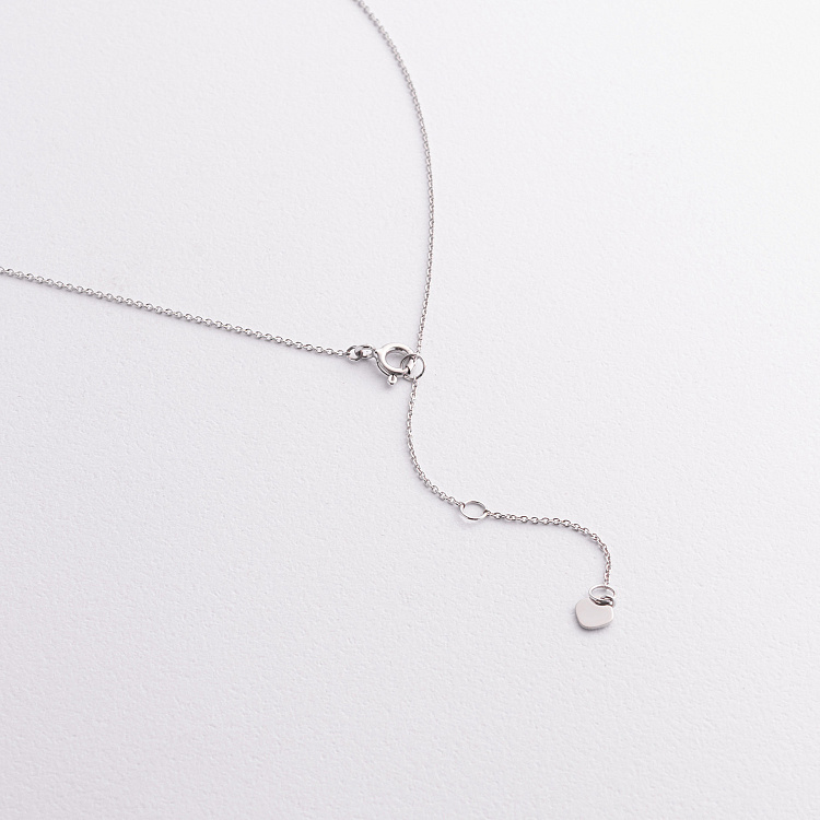 Золотое колье с бриллиантами и сапфирами колб0160lg от ювелирного магазина Оникс - 2