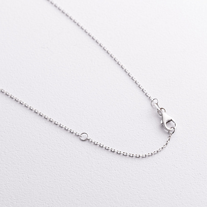 Золотое колье "Сердечко" с бриллиантами колб0185va №3