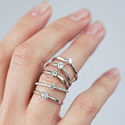 Заручальна золота каблучка з діамантом 101-10021(3.4)б от ювелирного магазина Оникс - 6