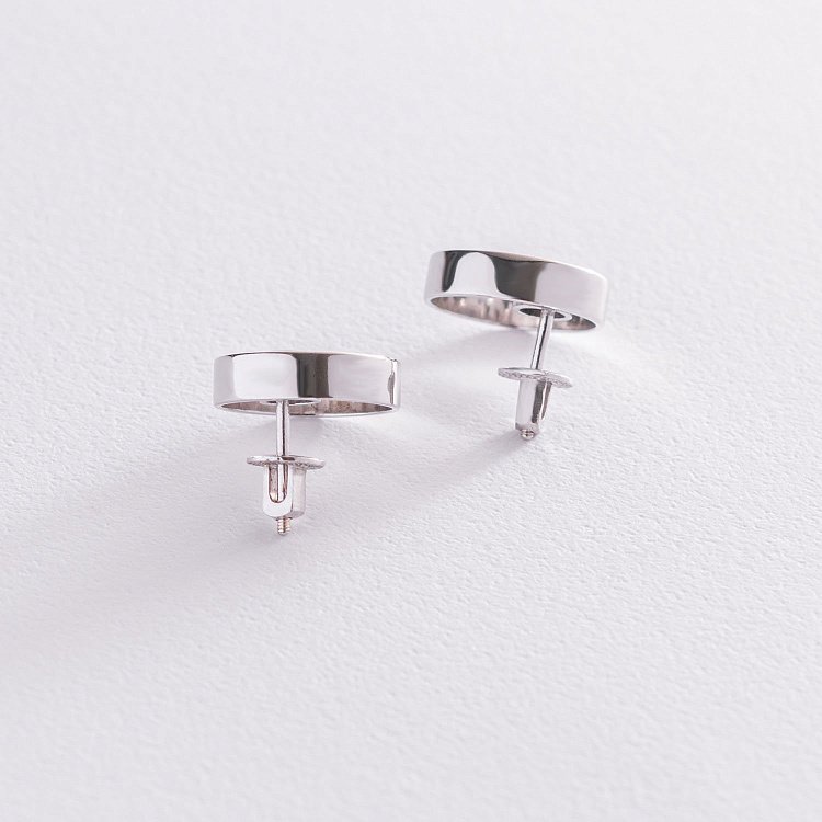 Серебряные серьги - пусеты "Монтана" 4928 от ювелирного магазина Оникс - 2