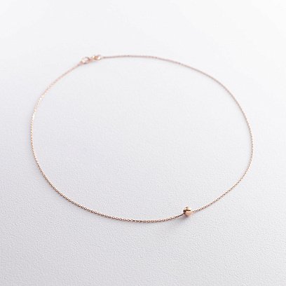 Колье "Шар" в красном золоте (0.5 см) кол01760