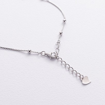 Серебряный браслет со звездочками 141361 №5