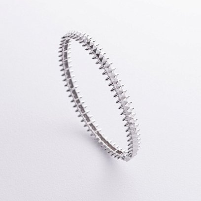 Жесткий браслет в белом золоте б05328